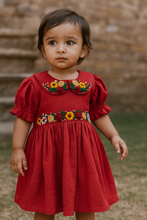Charger l'image dans la galerie, Klingaru Frock - Red Frock with Hand Embroidery (PRE ORDER)