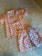 Load image into Gallery viewer, Klingaru Co-ord Set - Peach Checks Linen