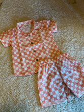Load image into Gallery viewer, Klingaru Co-ord Set - Peach Checks Linen