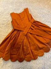 Load image into Gallery viewer, Klingaru Frock - Rust Orange with Hand Embroidery Birds - (PRE-ORDER)