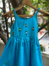 Load image into Gallery viewer, Klingaru Frock - Phirozi with Hand Embroidery Booti - (PRE-ORDER)