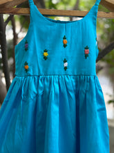 Load image into Gallery viewer, Klingaru Frock - Phirozi with Hand Embroidery Booti - (PRE-ORDER)