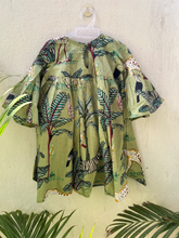 Charger l'image dans la galerie, Klingaru Frock - Pista Green Jungle Dress