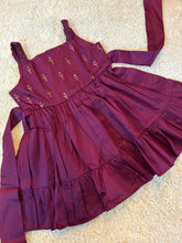 Charger l'image dans la galerie, Klingaru Frock - Purple with Hand Mirror Work  - (PRE-ORDER)