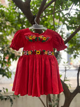 Charger l'image dans la galerie, Klingaru Frock - Red Frock with Hand Embroidery (PRE ORDER)