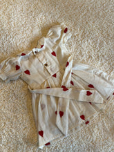 Load image into Gallery viewer, Klingaru Frock - White with Red Embroidered Hearts