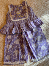 Load image into Gallery viewer, Klingaru Girl Kurta Set - Sleeveless Lavender Plazzo Set