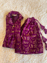 Load image into Gallery viewer, Klingaru Lehanga -Purple Warli Benarsi - Preorder