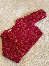Charger l'image dans la galerie, Klingaru Lehanga Choli  - Fuschia Pink with Offwhite Skirt - Warli Art