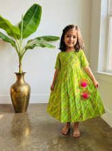 Load image into Gallery viewer, Klingaru Lehariya - Green with Gota Work