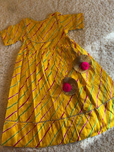 Load image into Gallery viewer, Klingaru Lehariya - Yellow with Gota Work