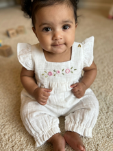 Load image into Gallery viewer, Klingaru Newborn Romper - Embroidered Flowers