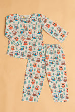 Load image into Gallery viewer, Klingaru Night Suit - Colourful Owl