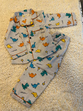 Load image into Gallery viewer, Klingaru Night Suit - Dino's in Grey and Blue Print