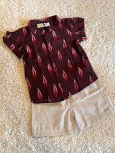 Charger l'image dans la galerie, Klingaru Shirt - Maroon Ikat