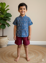 Load image into Gallery viewer, Klingaru Shirt - Tile Indigo