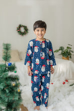 Load image into Gallery viewer, Klingaru Winter Night suit - Blue Christmas Santa