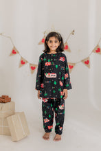 Load image into Gallery viewer, Klingaru Winter Night suit - Black Happy Holidays