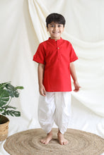 Load image into Gallery viewer, Klingaru Short Kurta - Bright Red