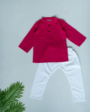 Load image into Gallery viewer, Klingaru Long Kurta - Solid Pink