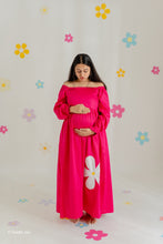 Load image into Gallery viewer, Klingaru Women Dress - Rani Pink  Dress with Applique work (PRE-ORDER)
