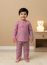 Load image into Gallery viewer, Klingaru Night Suit - Pink Hippos