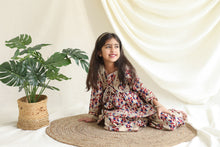 Charger l'image dans la galerie, Klingaru Girls Sharara Set - Beige with Gota Lace Work