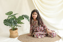 Charger l'image dans la galerie, Klingaru Girls Sharara Set - Beige with Gota Lace Work