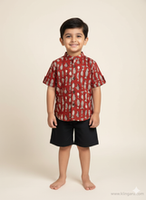 Load image into Gallery viewer, Klingaru Shirt - Maroon Fish Shirt