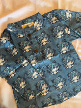Load image into Gallery viewer, Klingaru Full Sleeves Short Kurta - Blue Turban