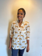 Load image into Gallery viewer, Klingaru Women Shirt - White Cheetah - PREORDER