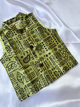 Load image into Gallery viewer, Klingaru Festive - Lime Green Festive Warli Nehru Jacket