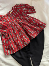 Charger l'image dans la galerie, Klingaru Girl Dhoti Set - Maroon Meen