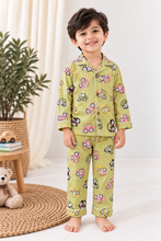 Load image into Gallery viewer, Multicolour Car Cotton Night Suit for Kids