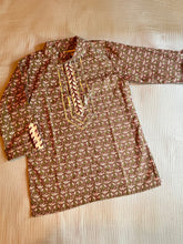 Load image into Gallery viewer, Olive Green Kurta Pajama Set for Boys | Festive Ethnic Wear