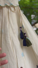 Load and play video in Gallery viewer, Klingaru Lehanga Choli  - Embroidered 3 piece Set in Blue (PRE-ORDER)