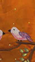 Load and play video in Gallery viewer, Klingaru Frock - Rust Orange with Hand Embroidery Birds - (PRE-ORDER)