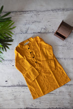 Load image into Gallery viewer, Klingaru Long Kurta - Solid Mustard