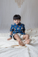 Load image into Gallery viewer, Klingaru Short Kurta - Blue Patola Handblock Printed