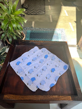 Load image into Gallery viewer, Organic Cotton Kids Handkerchiefs/ Napkins (Pack of 6/12)