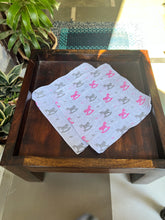 Load image into Gallery viewer, Organic Cotton Kids Handkerchiefs/ Napkins (Pack of 6/12)
