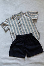Charger l'image dans la galerie, Klingaru Short Set - Black Grey Stripes