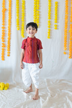 Charger l'image dans la galerie, Klingaru Short Kurta - Crimson Red