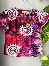 Load image into Gallery viewer, Klingaru Round Neck UNISEX Short Kurta - Pink Purple Blue Tie and Dye Holi Special