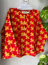 Load image into Gallery viewer, Klingaru Full Sleeves Unisex Short Kurta - Phool  ( Last Pieces )