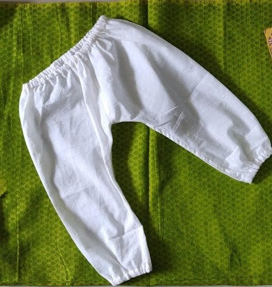 Klingaru Newborn White Elastic Pants