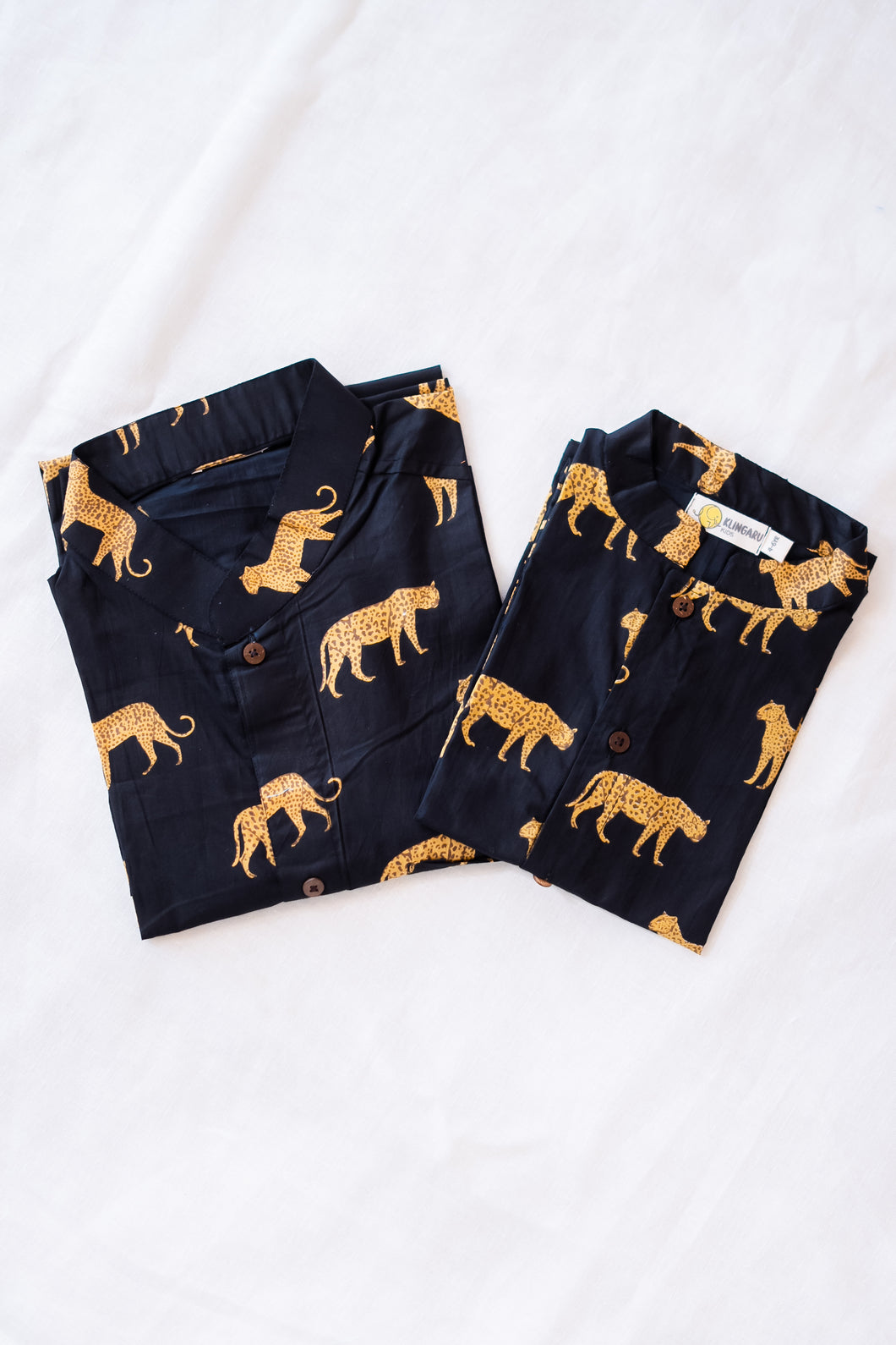 Klingaru Twinning Shirt - Black Cheetah