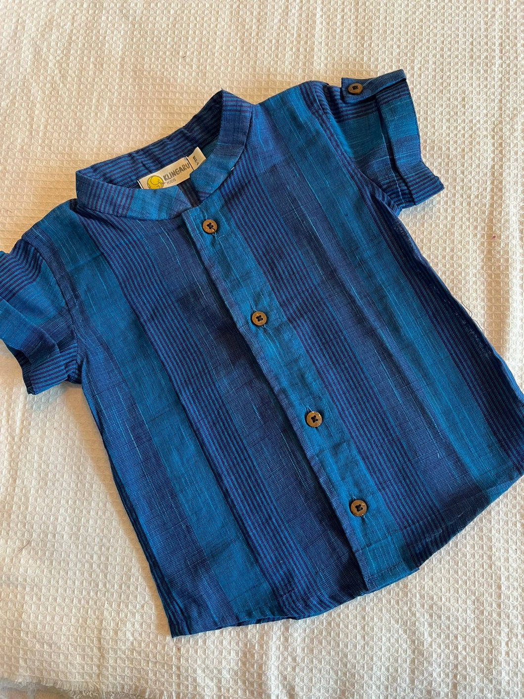 Klingaru Shirt - Blue Self Stripes