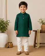 Cotton kurta pajama set for boys in India 