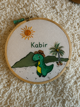 Load image into Gallery viewer, Embroidery loops with Customised Child’s Name
